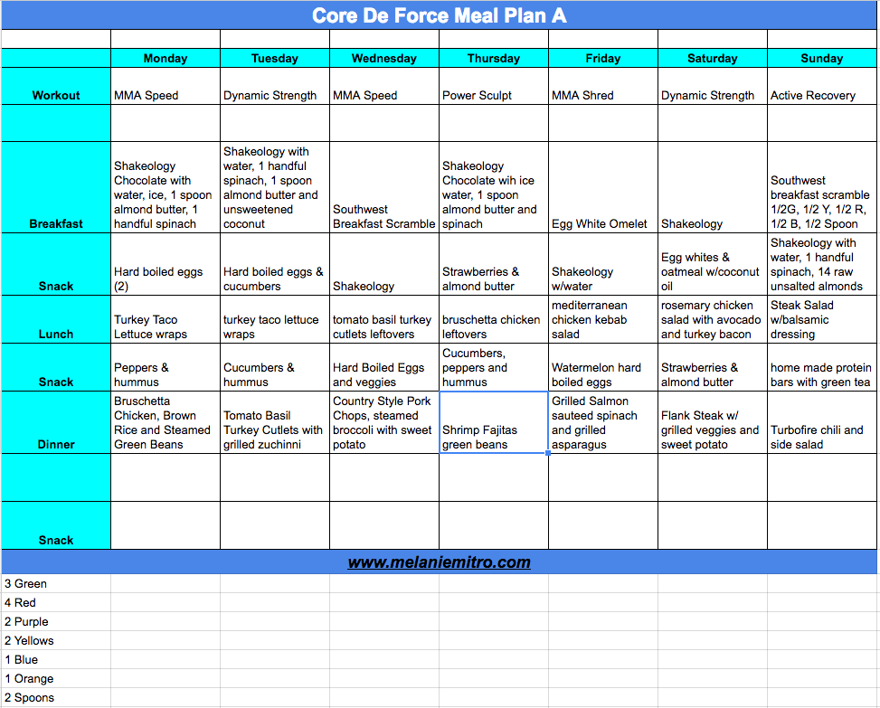 Simple Core De Force Workout Schedule Pdf for Burn Fat fast
