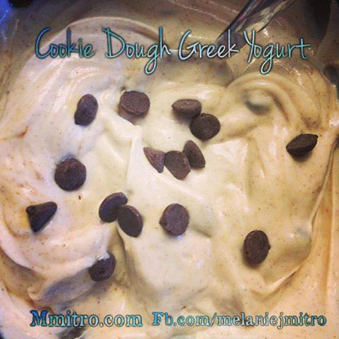 cookie dough greek yogurt recipe, melanie mitro