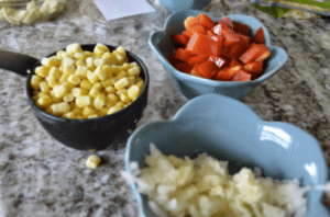 peppers and corn
