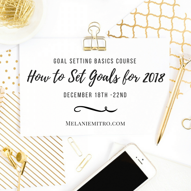 Goal Setting Basics Course Open Enrollment