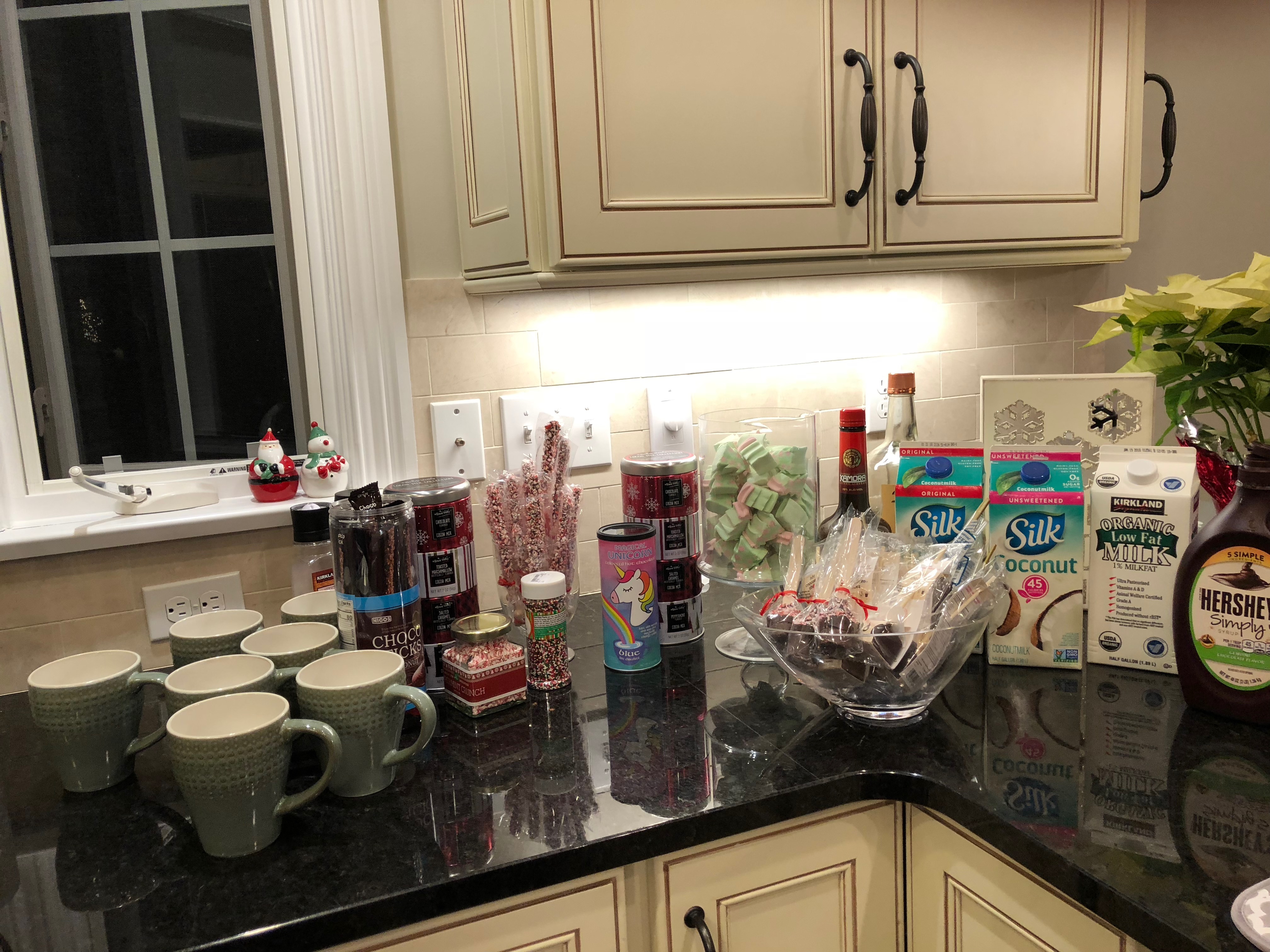 hot chocolate bar, Melanie Mitro, Top Team, Training, PJ Party