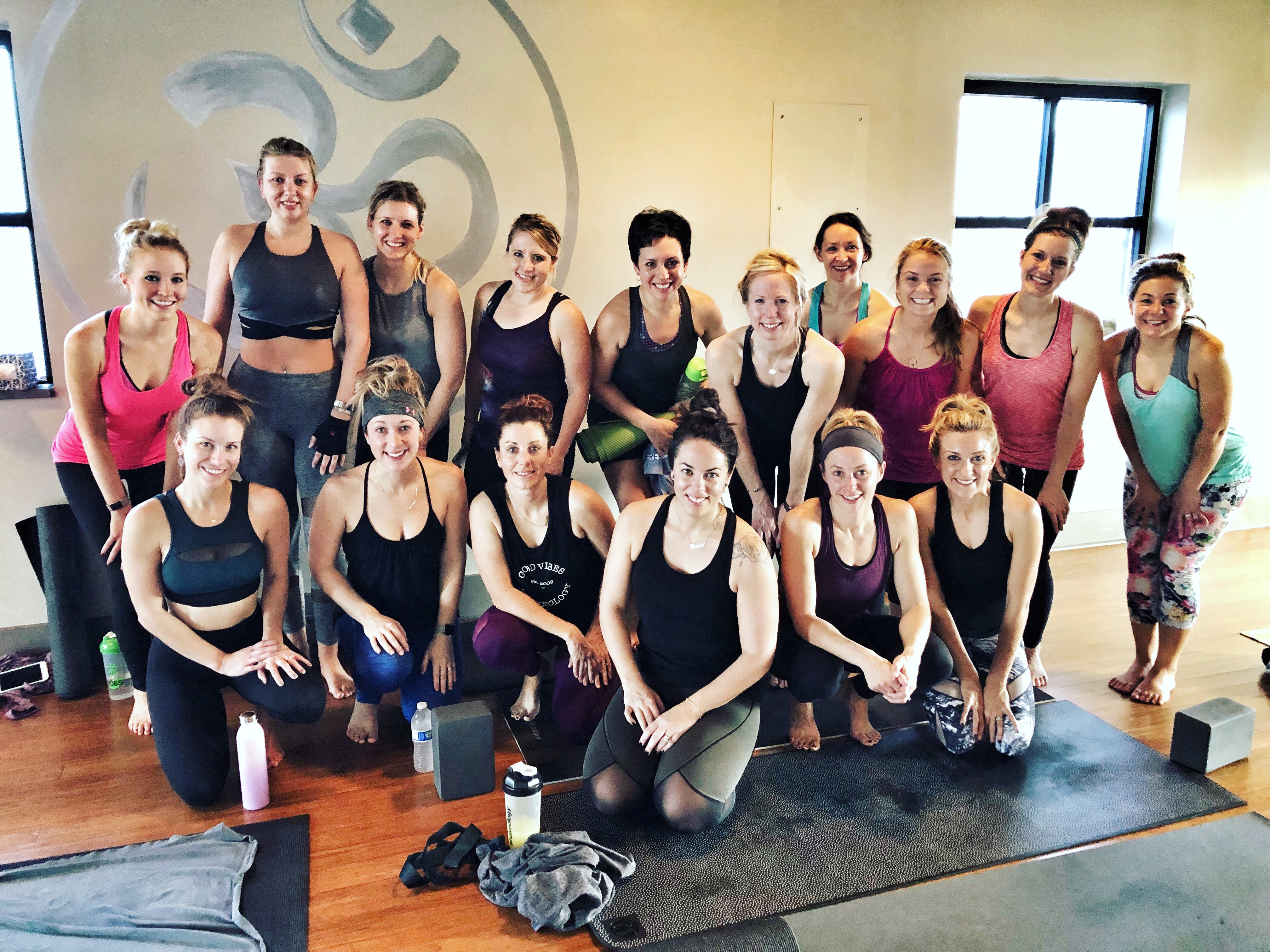 Dream team, Yoga Class, Salt Power Yoga, Seven Fields, PA, Melanie Mitro, Girls Weekend