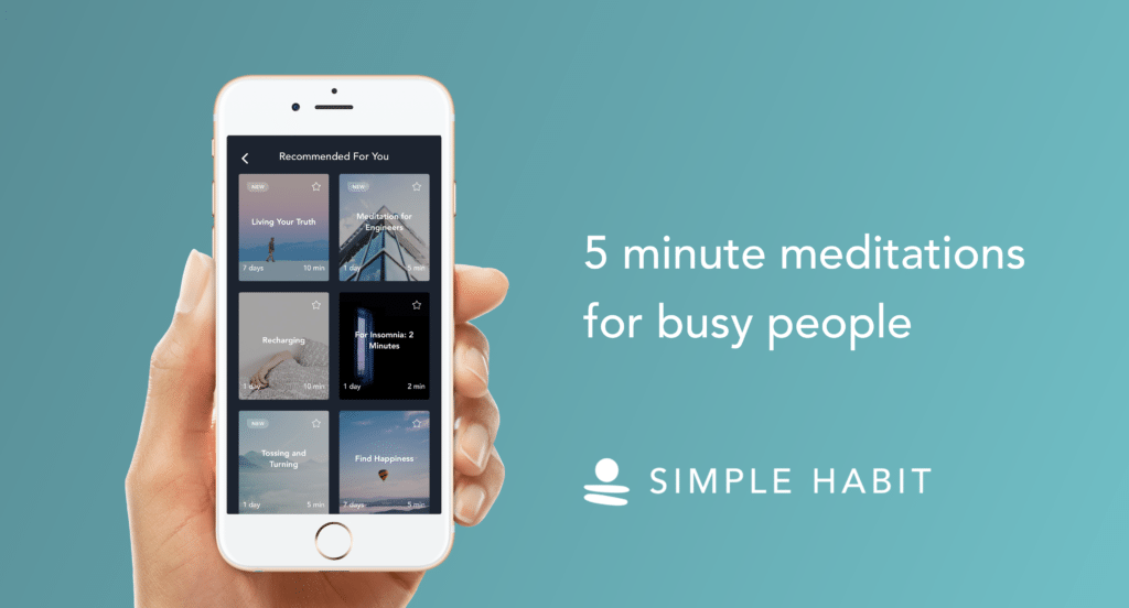 simple habits app, meditation, morning meditation