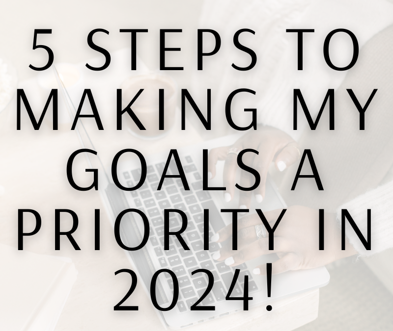 5 Steps To Making My Goals A Priority in 2024 with Melanie Mitro